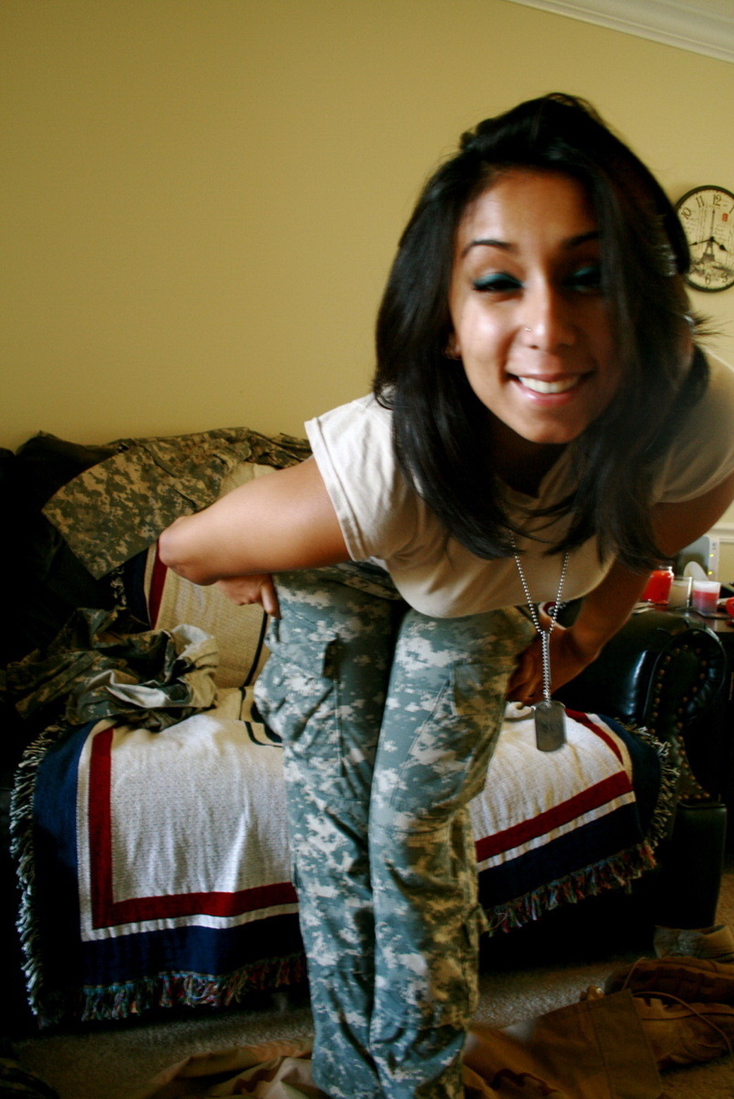 Hot Black Military Woman — 55