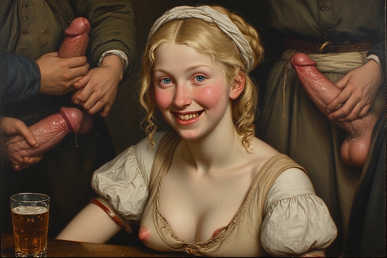 Young slut waitress. Flemish school — 11