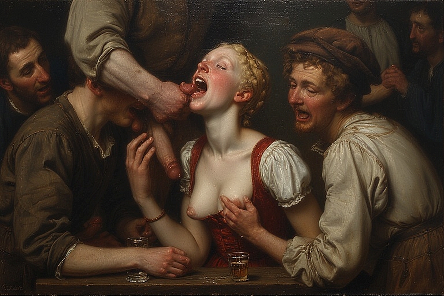 Young slut waitress. Flemish school — 18