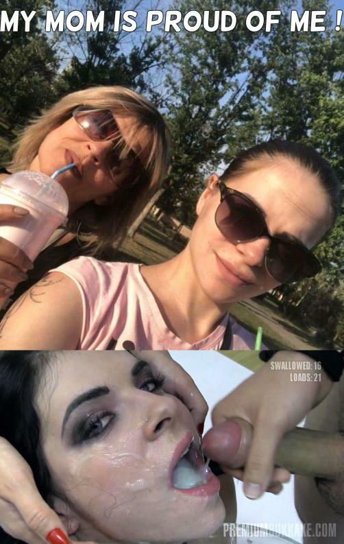 Filthy Euro Bukkake Whores Drowning in Cum — 42