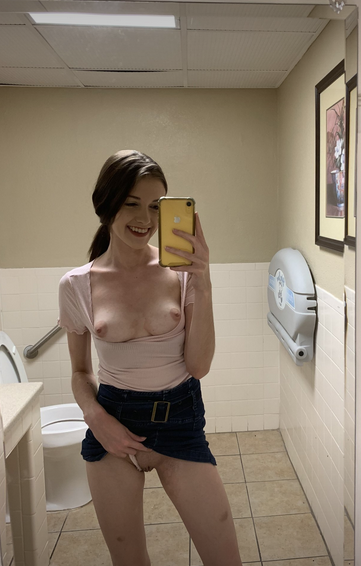 Teen Mirror Playtime (Solo, Barely Clothed) — 22