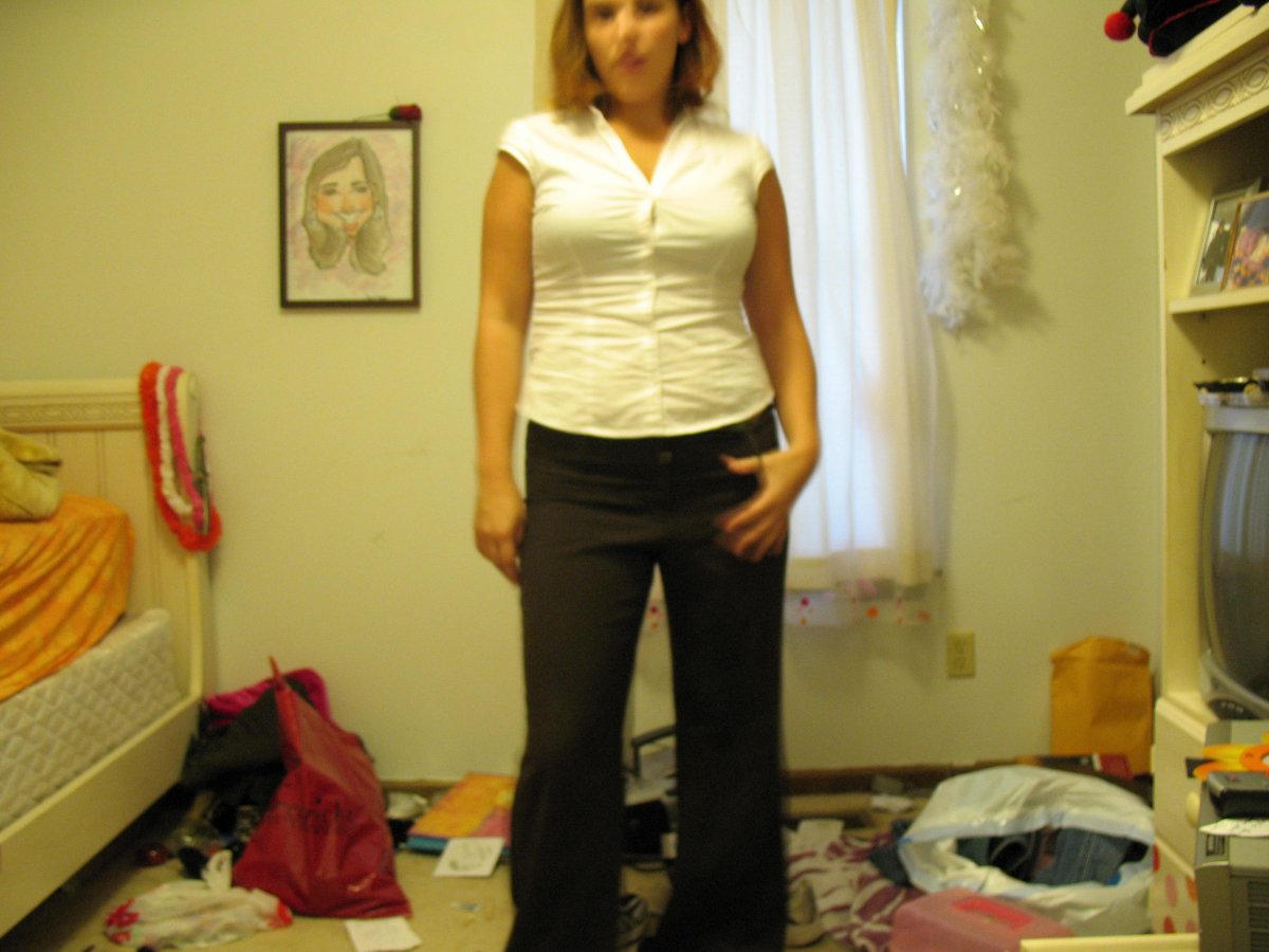 Dontleavethemayonnaiseout-White Shirt Black Bra — 31