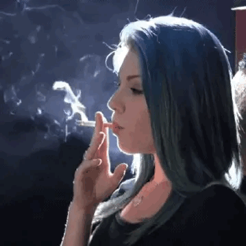 #10 GIFS Smoking Fetish Women Cigarettes!!! — 22