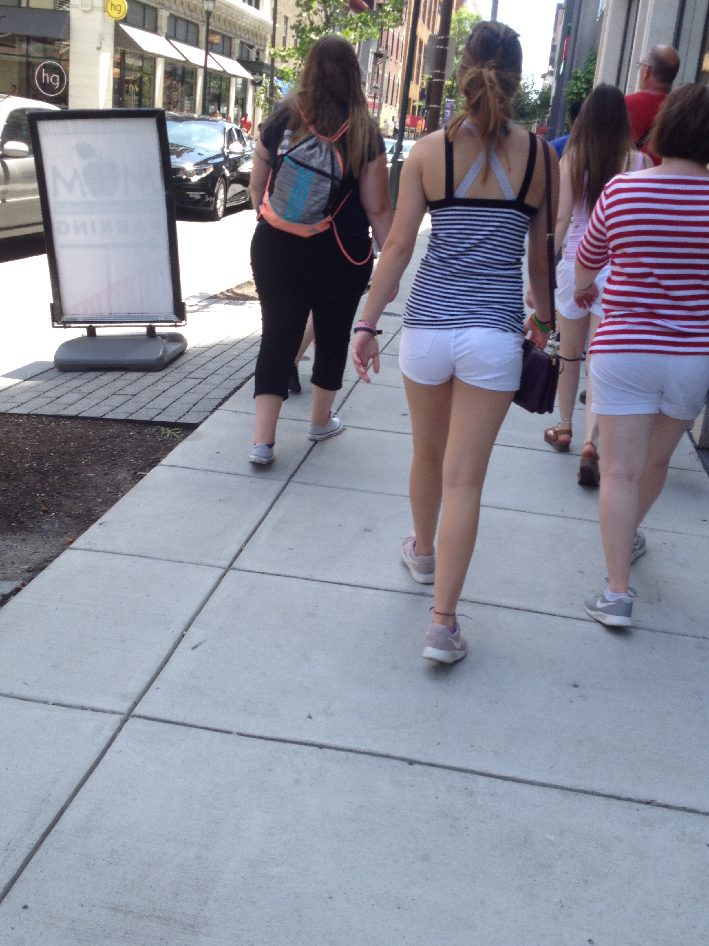 Candid Teen VPL in the City — 17