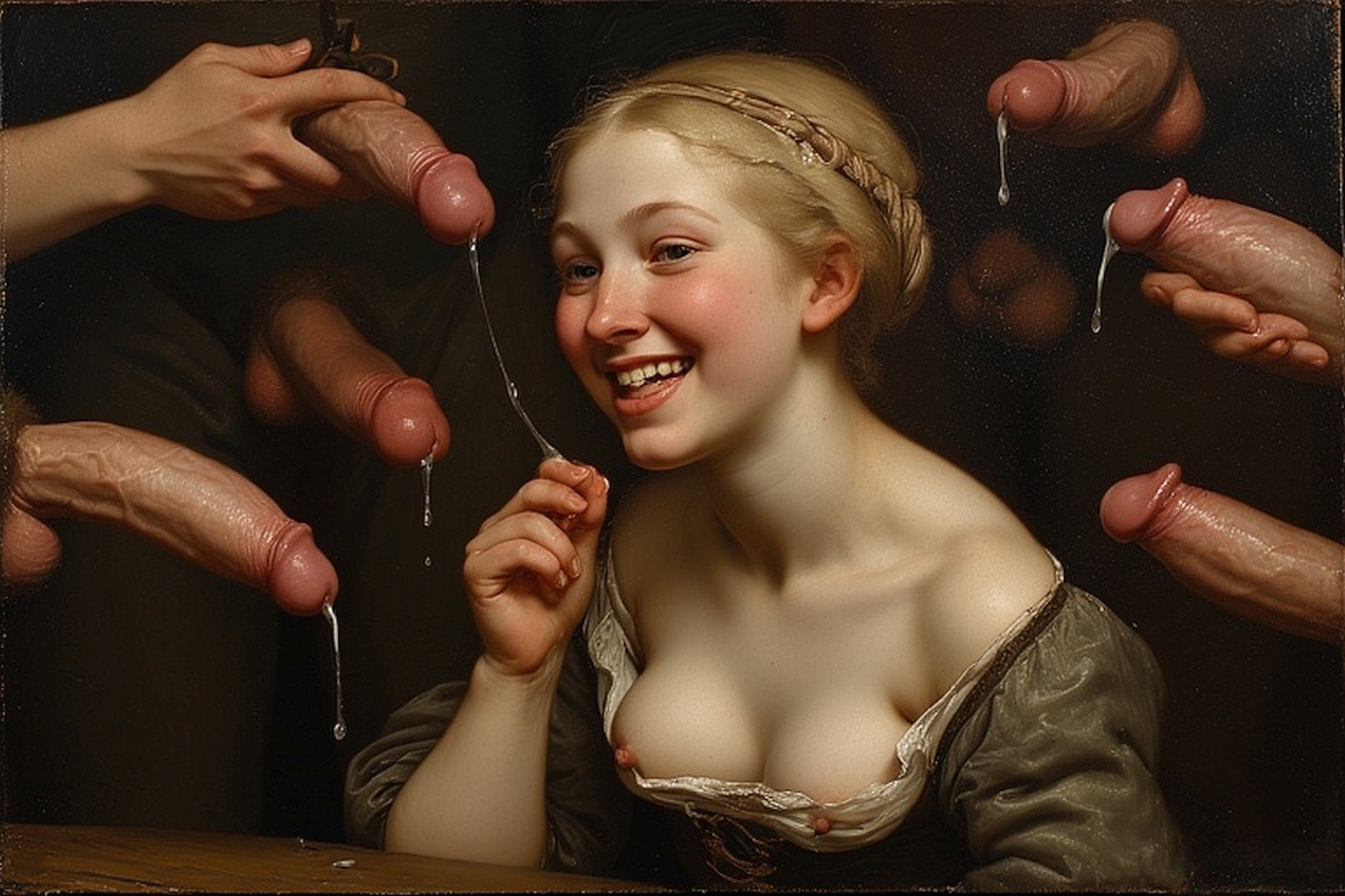 Young slut waitress. Flemish school — 5